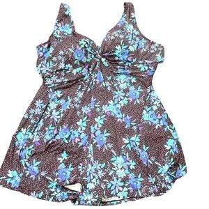 Swimsuits‎ for All Women's Plus Size Wireless Top size 34 NEW Dress/skirt Floral